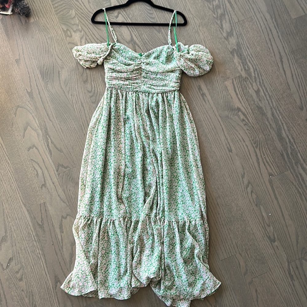 Bardot Floral Midi Dress